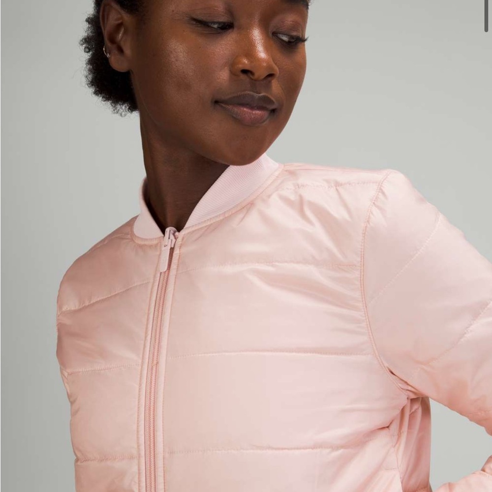 Lululemon Non-Stop Bomber Reversible Pink Mist size 4